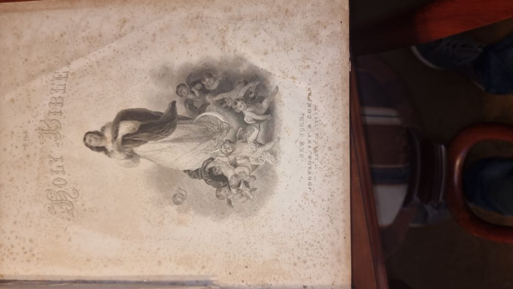 Bíblia Antiga Holy Bible Family Edition 1860 Johnson, Fry & Co.