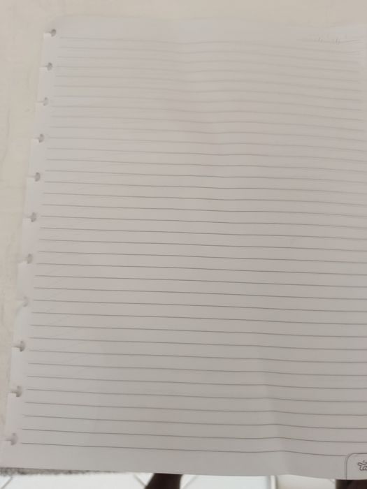 Desenho feito por uma bebê de 2 anos numa folha de caderno inteligente
