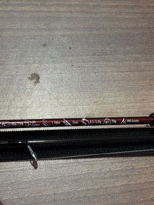 Zestaw okoniowy, Wędka, kołowrotek 0,5 - 5g okoniowy UL/XUL
