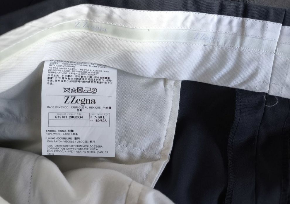 Ermenegildo Zegna garnitur męski wełna roz.50
