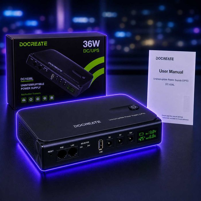 Новинка!  UPS для роутера 36W 12000mAh – інтернет без світла