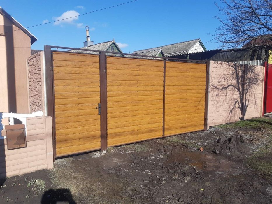 Установка еврозаборов,калитки и ворот.