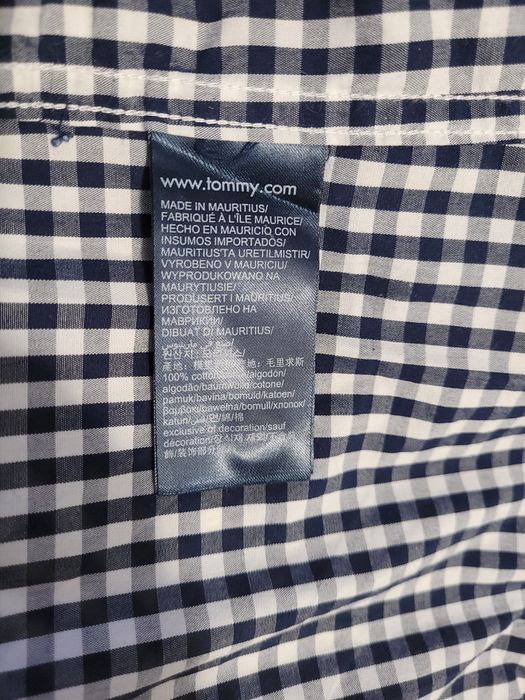 Tommy Hilfiger Jeans Koszula Tjm Poplin Gingham DM0DM08398 Granato