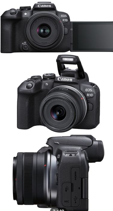 Унікальна пропозиція. Фотокамера бездзеркальна Canon EOS R10+RF-S 18-45 IS STM