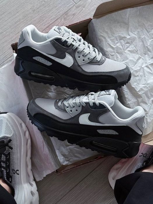 Топ Якість! Nike Air Max 90 Anthracite Light Smoke Grey Кросівки Аір Макс 90