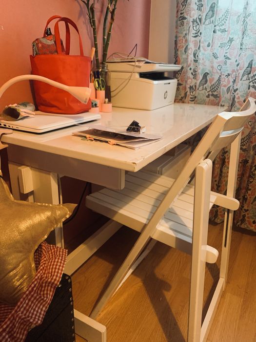 Escrivaninha madeira lacada