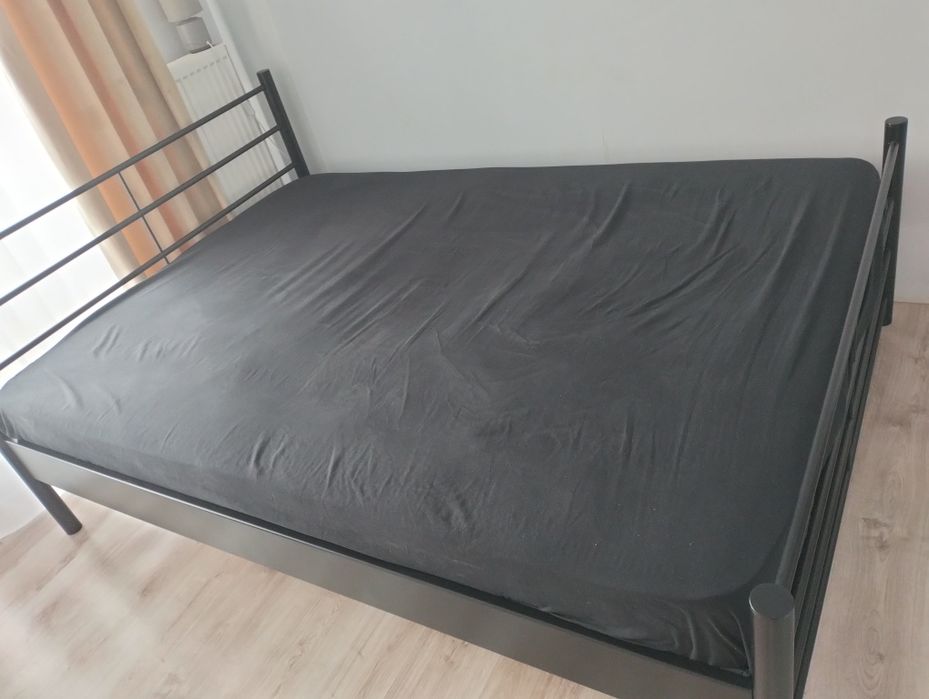 Łóżko sypialniane metalowe 160x200
