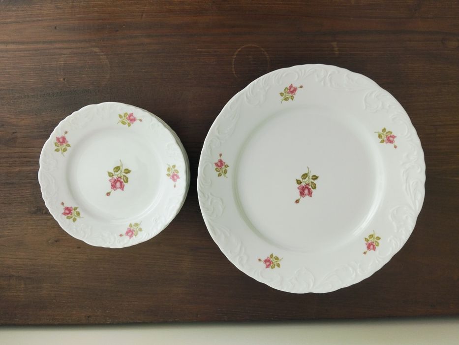6 pratos rasos e 6 de doce, muito bonitos, da Spal, NOVOS