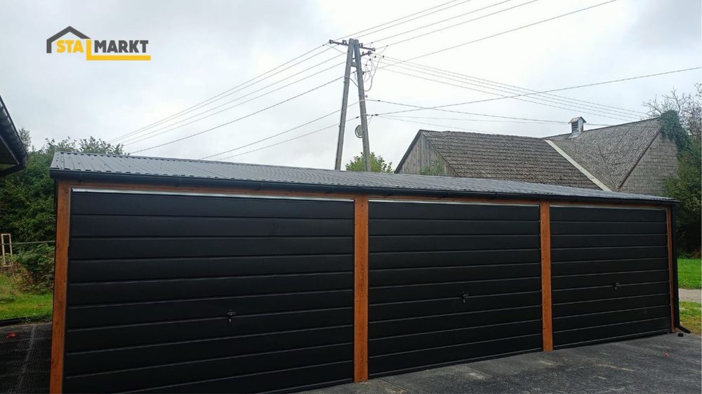 Nowy garaż blaszany 5x6m – producent, montaż GRATIS! Dębica