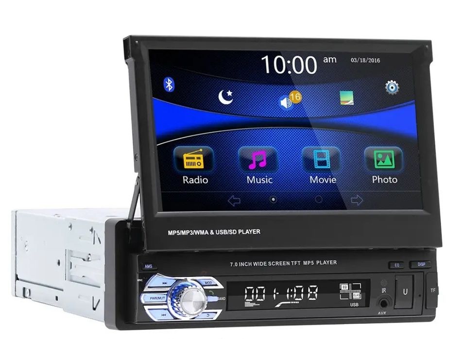 Продам магнитолу с выдвижным экраном 9601g