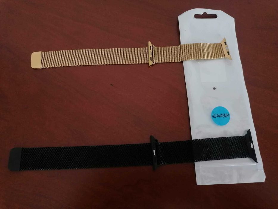 Braceletes Estilo Milanese Magnéticas para Apple Watch 42/44/45 mm – Novas