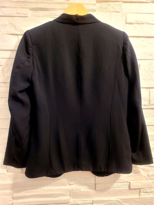 Żakiet marynarka garsonka narzutka h&m rozm. 34 czarna czerń