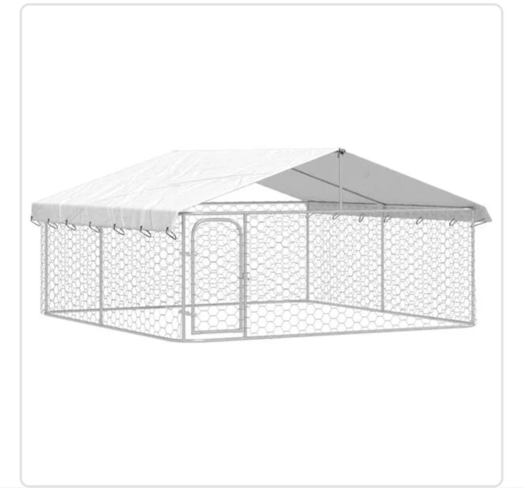 Canil de exterior com telhado