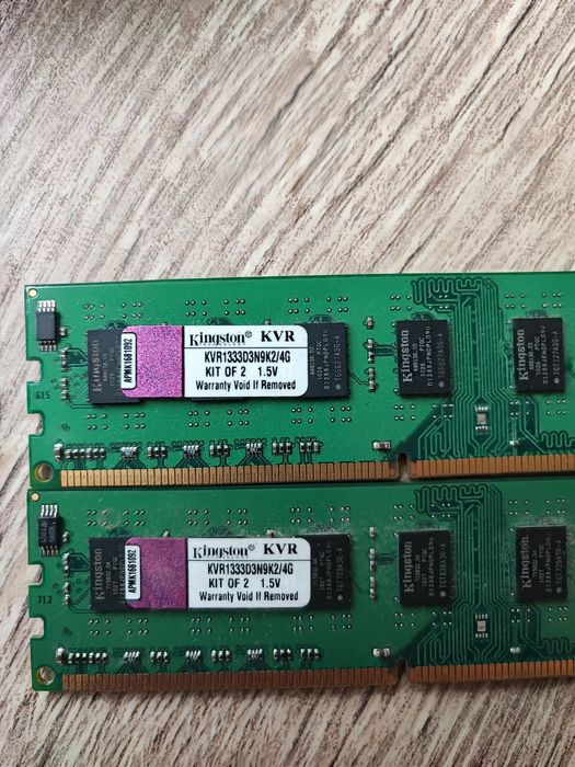 Zestaw 2x 2GB Kingston 4GB DDR3 1333Mb/s KVR1333D3N9K2/4G