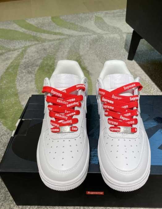 Nike Air Force 1 Low Supreme White R.45