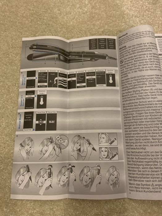 Chapa do cabelo marca Braun