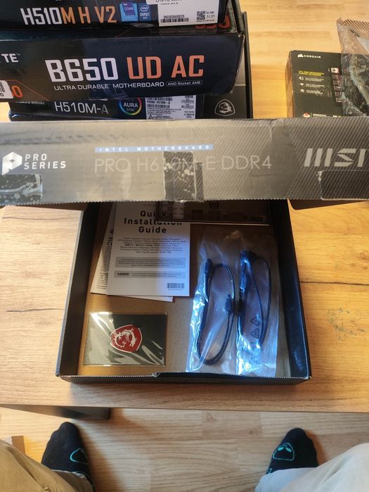 msi pro h610m-e ddr4 lga1700 po zwrocie komplet gwarancja 1 m-c