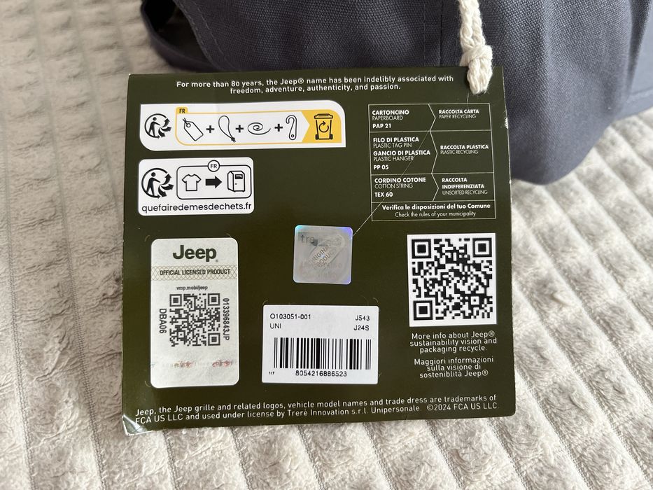 Oryginalna czapka Jeep