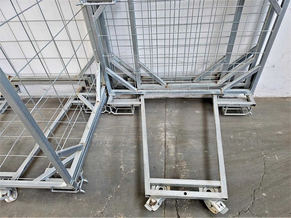Kosz Magazynowy Siatkowy Gitterbox Wózek Transportowy Paleta Euro