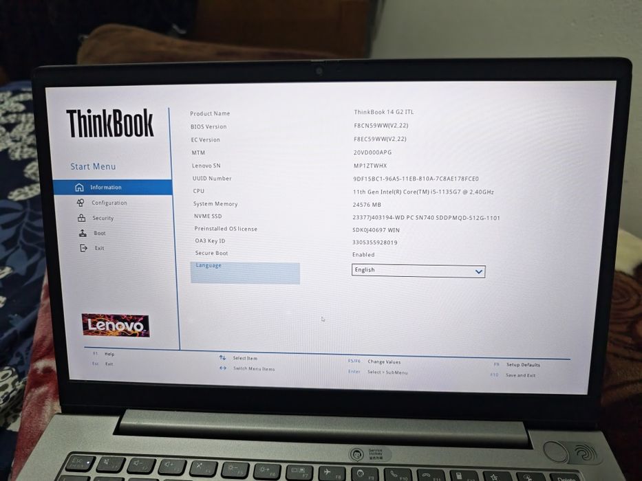 Lenovo thinkpad Core i5 11 Generation