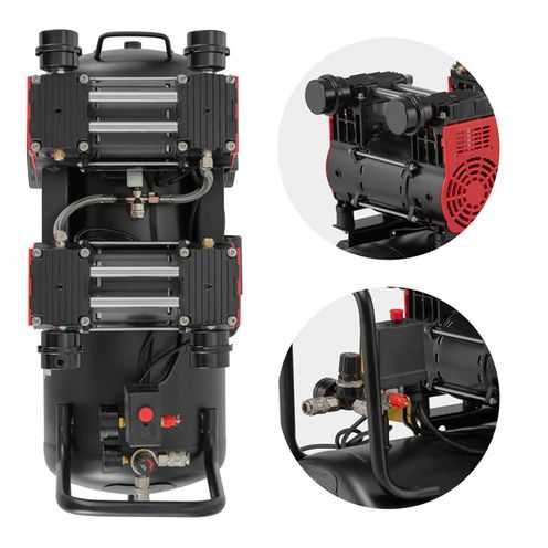 Компресор 50л INTERTOOL PT-0037,8aтм,400лхв,1400 об/хв,безмасл,4 цил