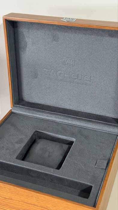 Tag heuer caixa em madeira