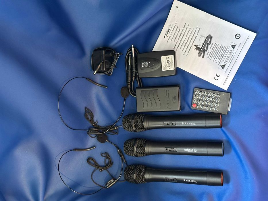 Ibiza VHF-4 zestaw bezprzewodowy mikrofinów