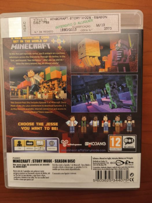 Minecraft Story Mode PS3