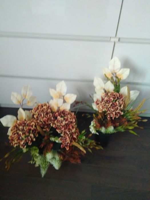 Komplet nagrobny obciążony - stroik i bukiet