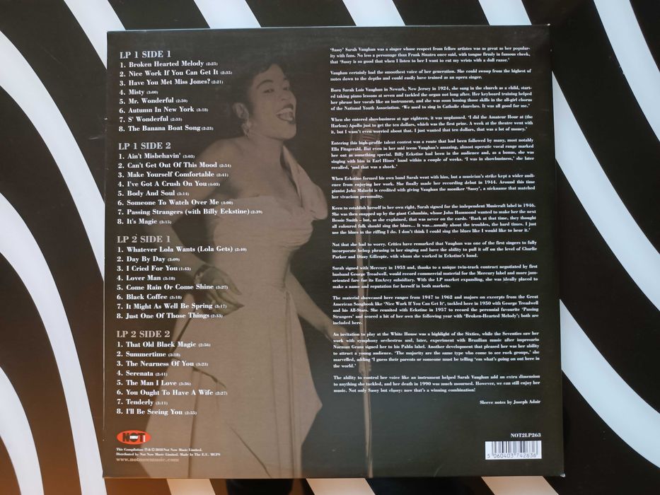 SARAH VAUGHAN The Very Best Of 2LP winyl gold