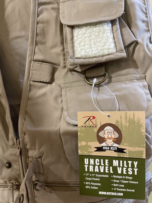 Дитячий жилет Хакі , L розмір Rothco Kid's Uncle Milty Travel Vest