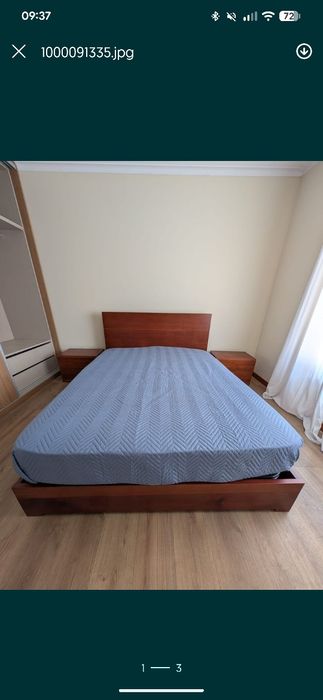 Cama em madeira com arrumação