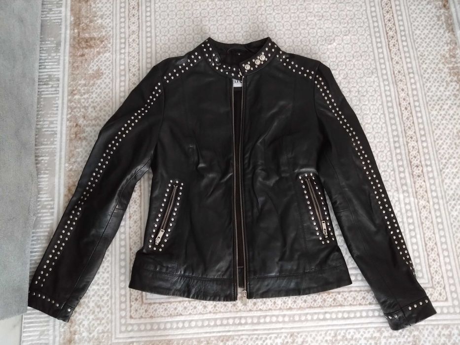 Kurtka skórzana JCC (czarna) r. 38