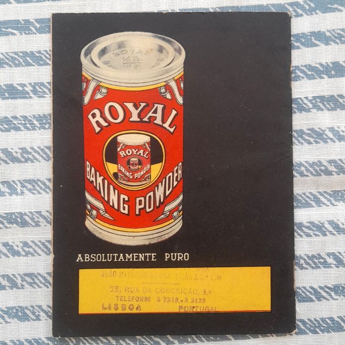 Pastelaria Royal - brochura com receitas vintage vintage