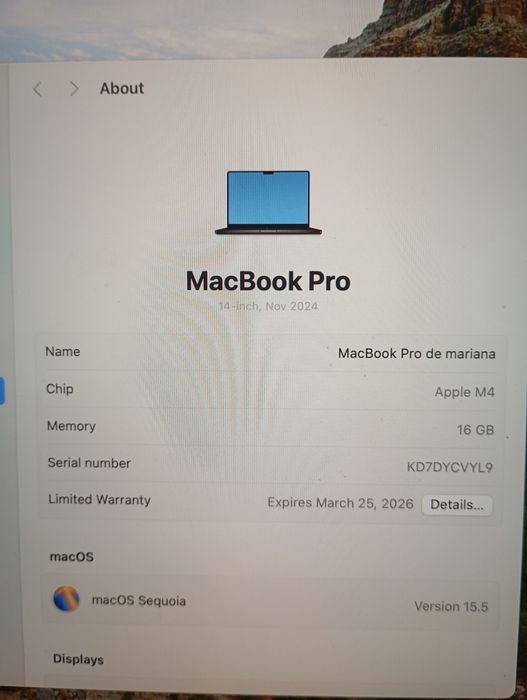 MacBook Pro 14" - Apple M4 | 16GB RAM | Garantia