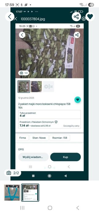 Majtki moro 2pak 3xpozama + szlafrok