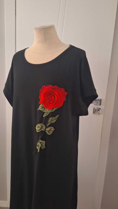 elegancka sukienka długa w roz52 / nowa