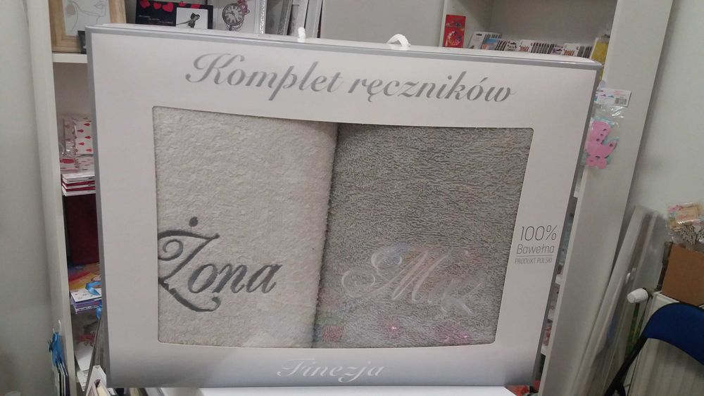 Komplet Ręczniki Żona Mąż - 75 x 150