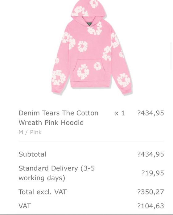 Denim tears sweat rosa