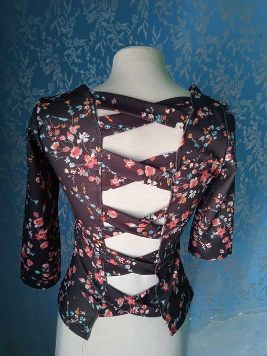 Camisola vintage costas com travessas