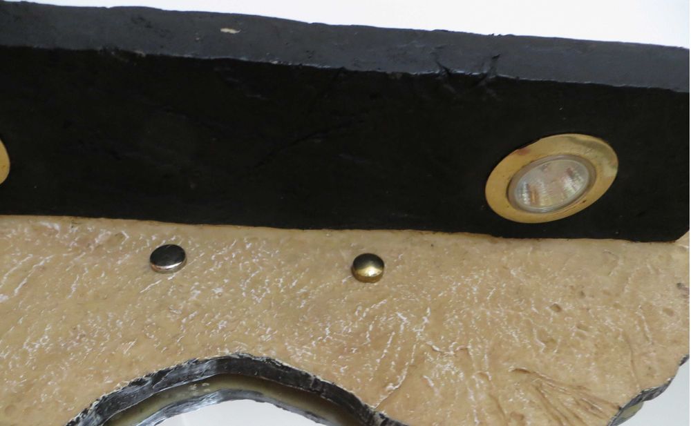 Antiguidades Móvel Candeeiro Parede Resina e Fibra Vidro com 75 cm