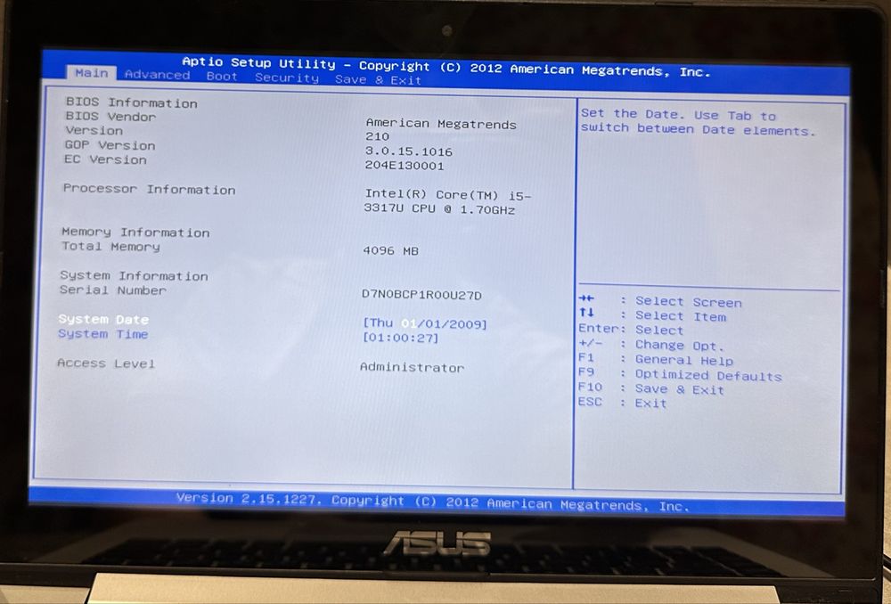 Ноутбук Asus S400C на відновлення ! Ma701