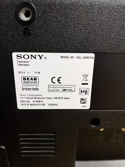 Telewizor Sony Bravia model KDL-32WD755