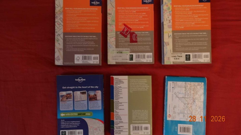 Przewodniki kieszonkowe Lonely Planet Ateny Barcelona Bangkok Berlin