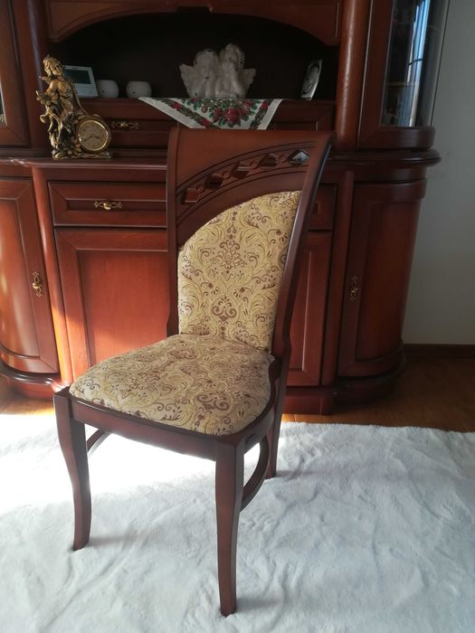 Ekskluzywny zestaw mebli AFRODYTA stół, krzesła, witryna PIĘKNY