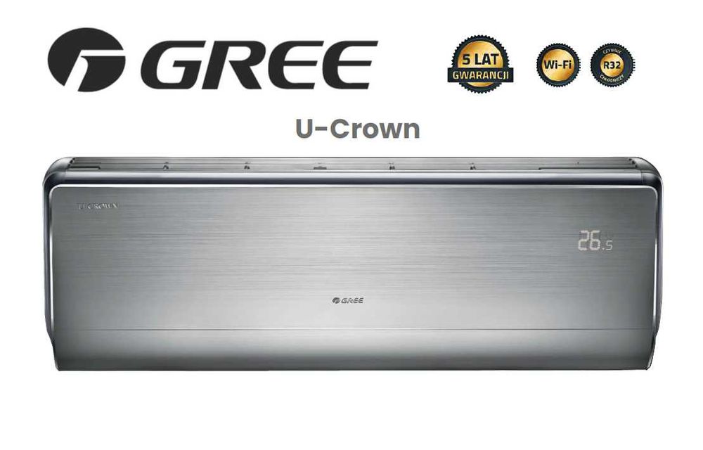 Klimatyzacja z montażem Gree U-Crown GWH09UB  2,7 kW do 35m2