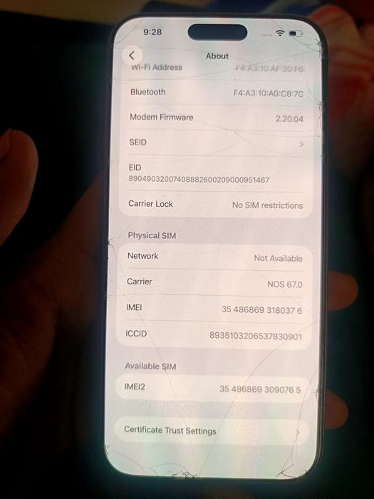 iPhone 16 Pro Max 256GB - Grande Oportunidade! Vendo o meu iPhone 16 Pro Max de 256GB em excelente estado de funcionamento.
