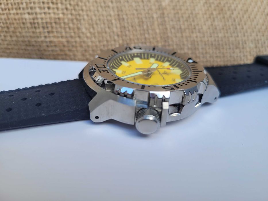 Tandorio 42mm Monster NH36 Automatic Zegarek AR Sapphire Glass