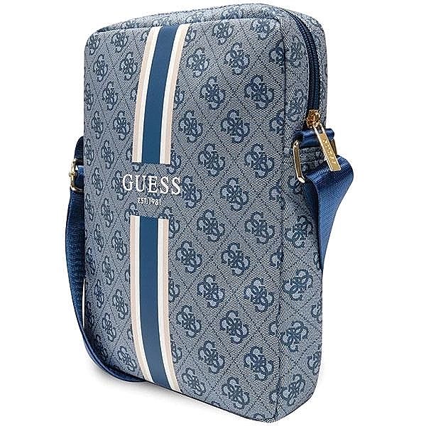 Torba Guess 4G Stripes na tablet 10" - niebieska