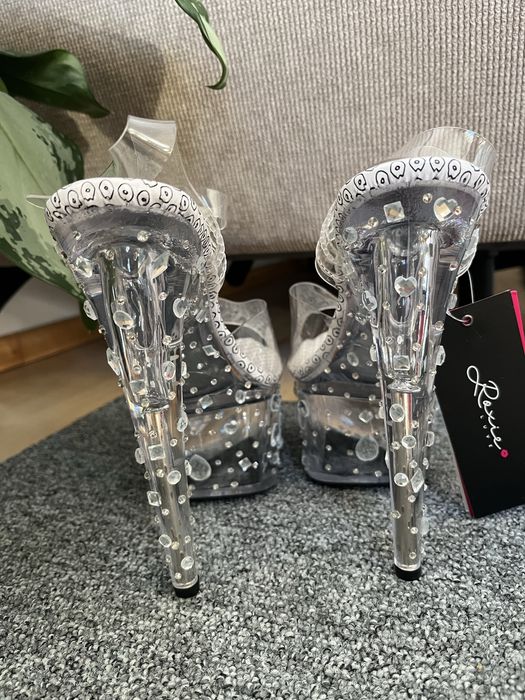 Szklanki Pole Dance 39 nowe transparentne Roxie Luve jak pleaser